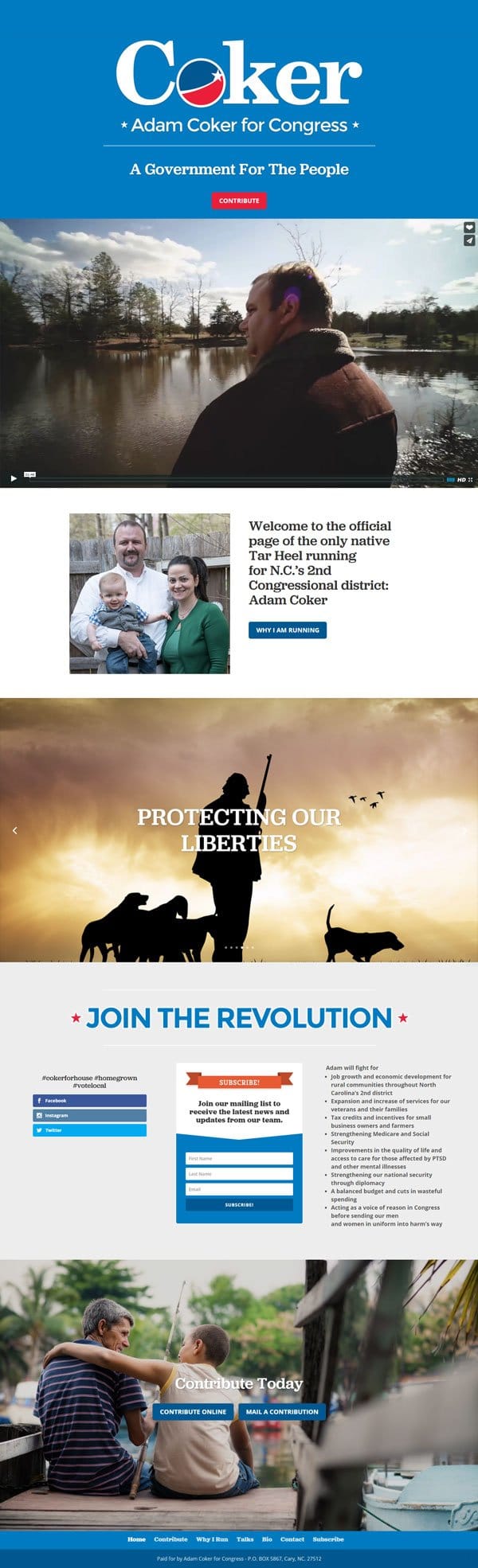 webdesign for adam coker